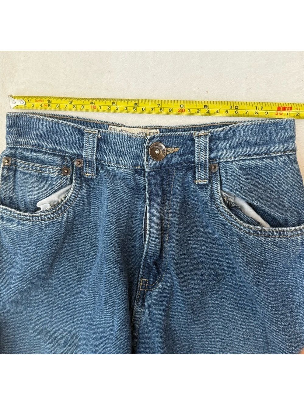 Y2K Baggy Jeans, Wide Leg, Mid Rise, Carpenter/Skater style, Petite/Ankle Crop - Picture 9 of 12